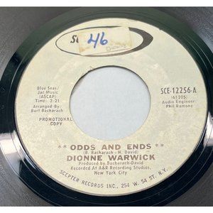 Dionne Warwick Odds And Ends / As Long As There's An Apple Tree 45 Soul Promo